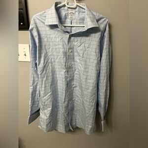 brooks brothers blue dress shirt